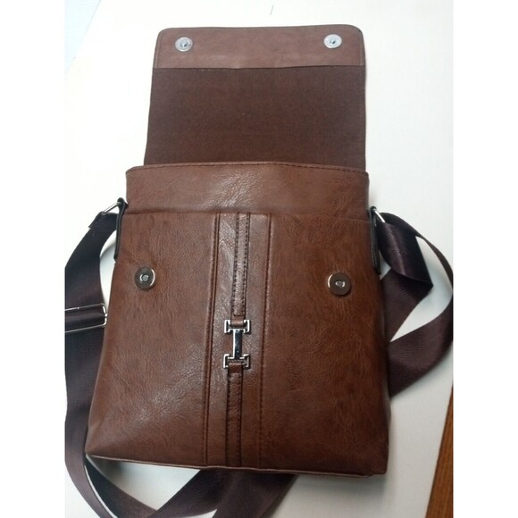Jeep Buluo Brown Leather Crossbody bag - Picture 5 of 6